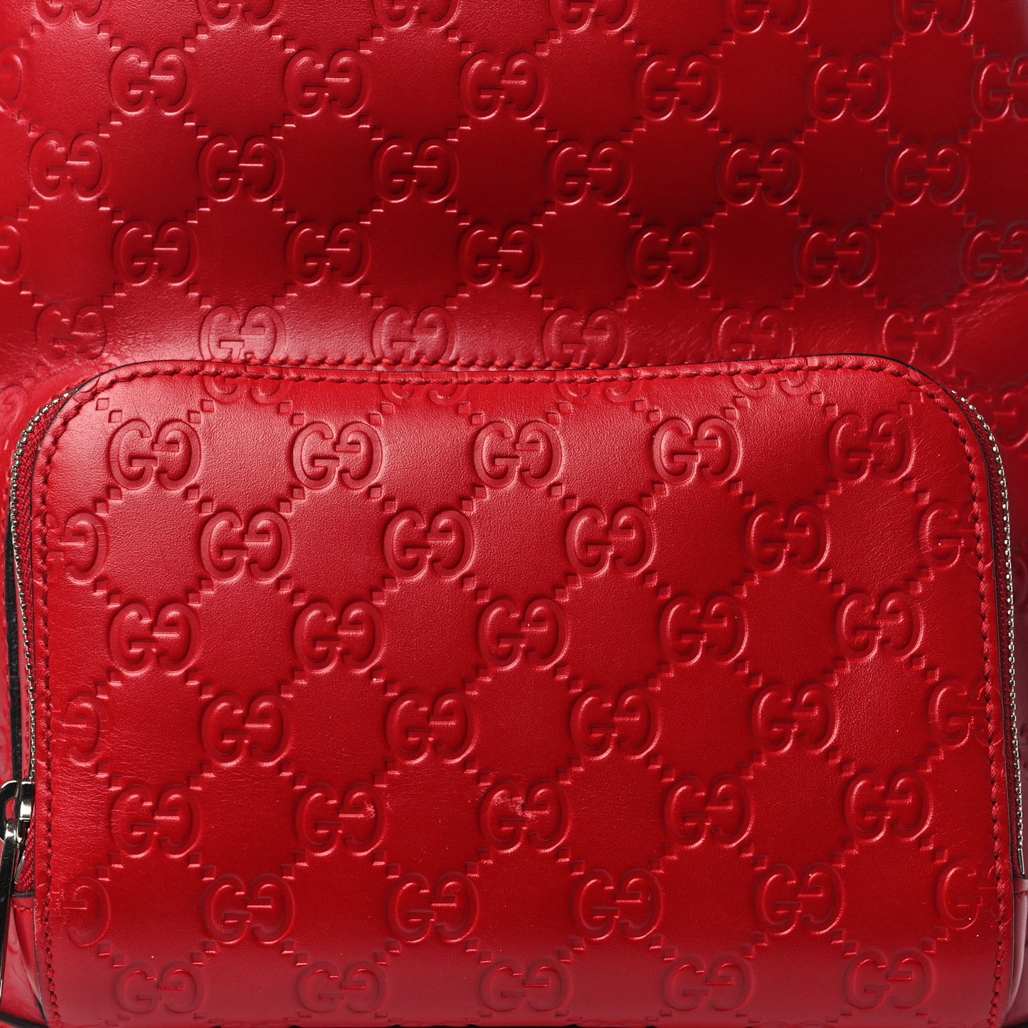 Guccissima Signature Small Day Backpack Hibiscus Red