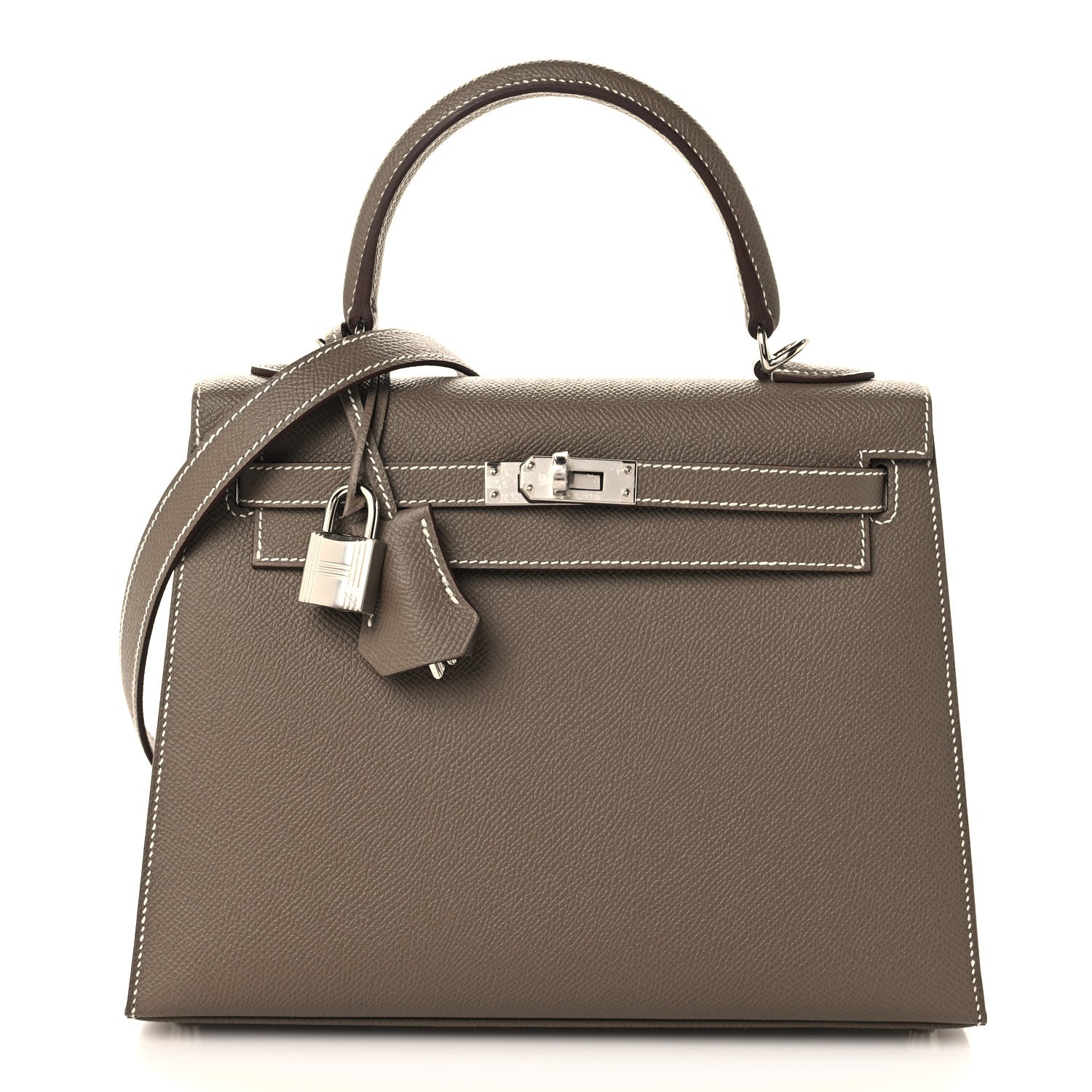 Hermes Epsom Kelly Sellier 25 Etoupe 1 of 11