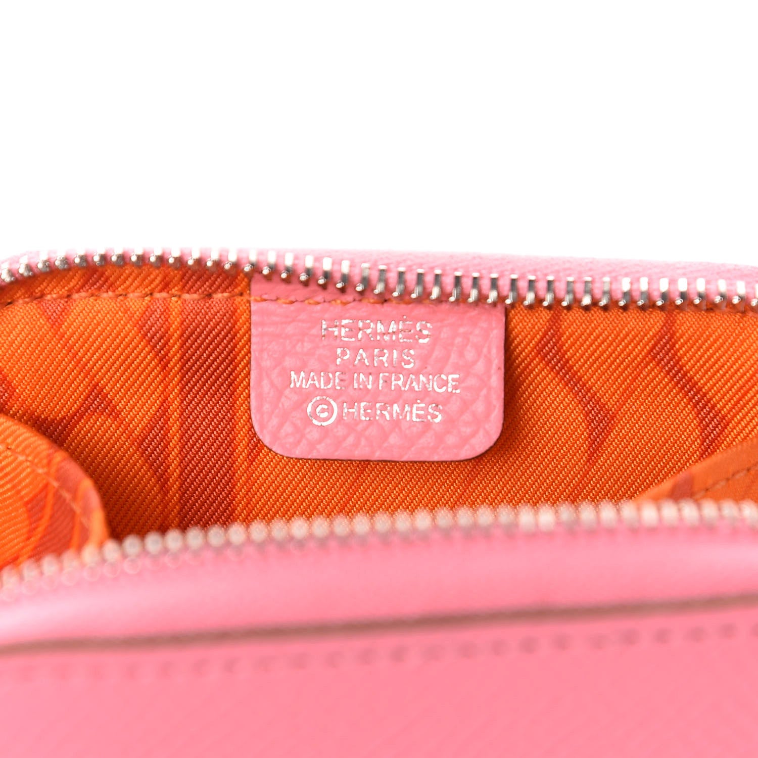 Hermes Epsom Silk'In Coin Purse Rose Confetti 5 of 7