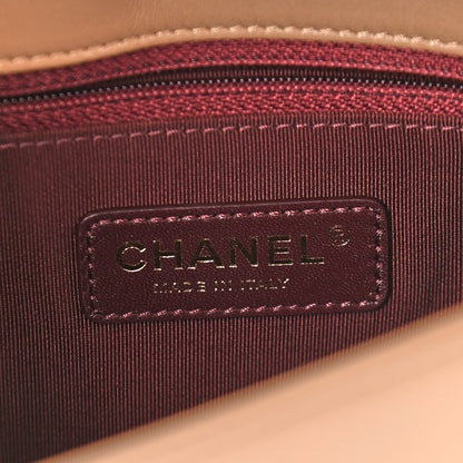 Chanel Sheepskin Quilted Medium Vintage Mademoiselle Flap Beige 6 of 10