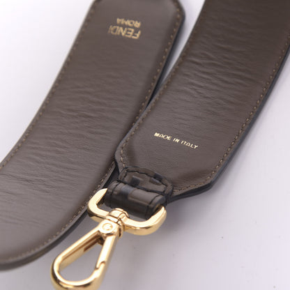 Fendi Vitello Century Bi-Color FF 1974 Embossed Strap You Maya Black 6 of 7