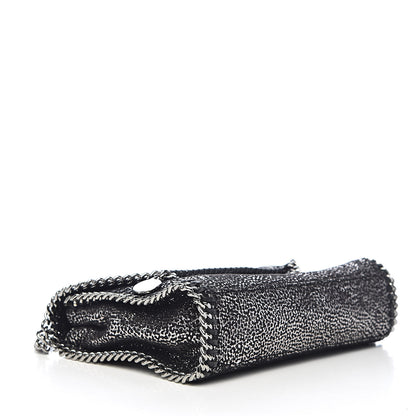Stella McCartney Chamois Shiny Dotted Mini Falabella Crossbody Bag Ruthenium 4 of 9