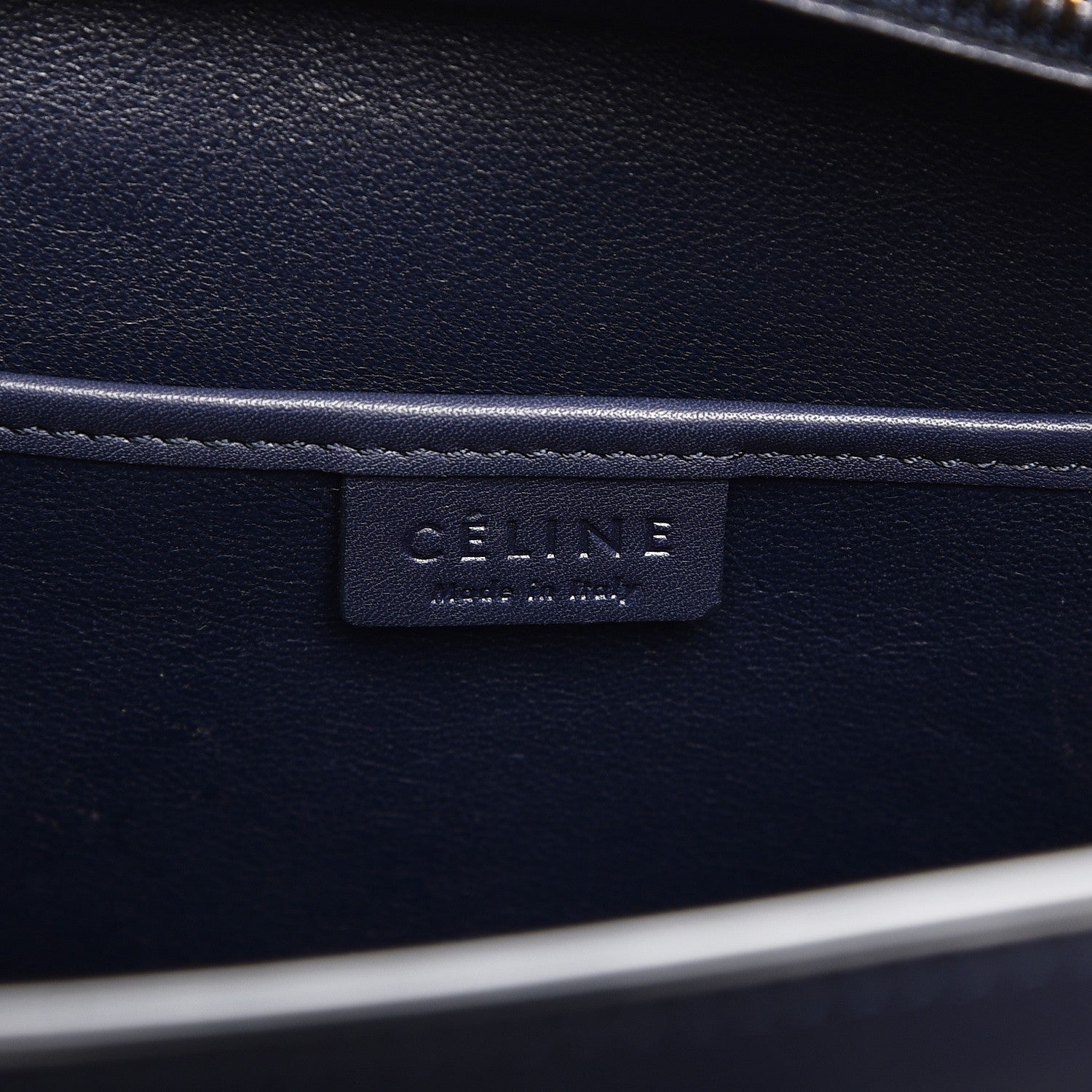 Celine Smooth Calfskin Nano Luggage Ink 8 of 9