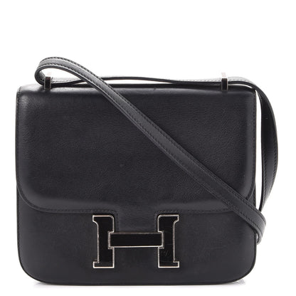 Hermes Veau Swift Enamel Constance 18 Black 1 of 24