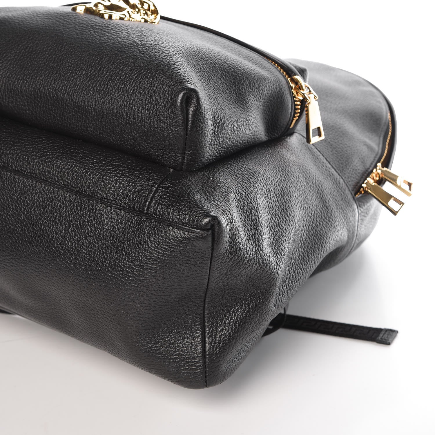 Versace Calfskin Palazzo Medusa Backpack Black 9 of 9
