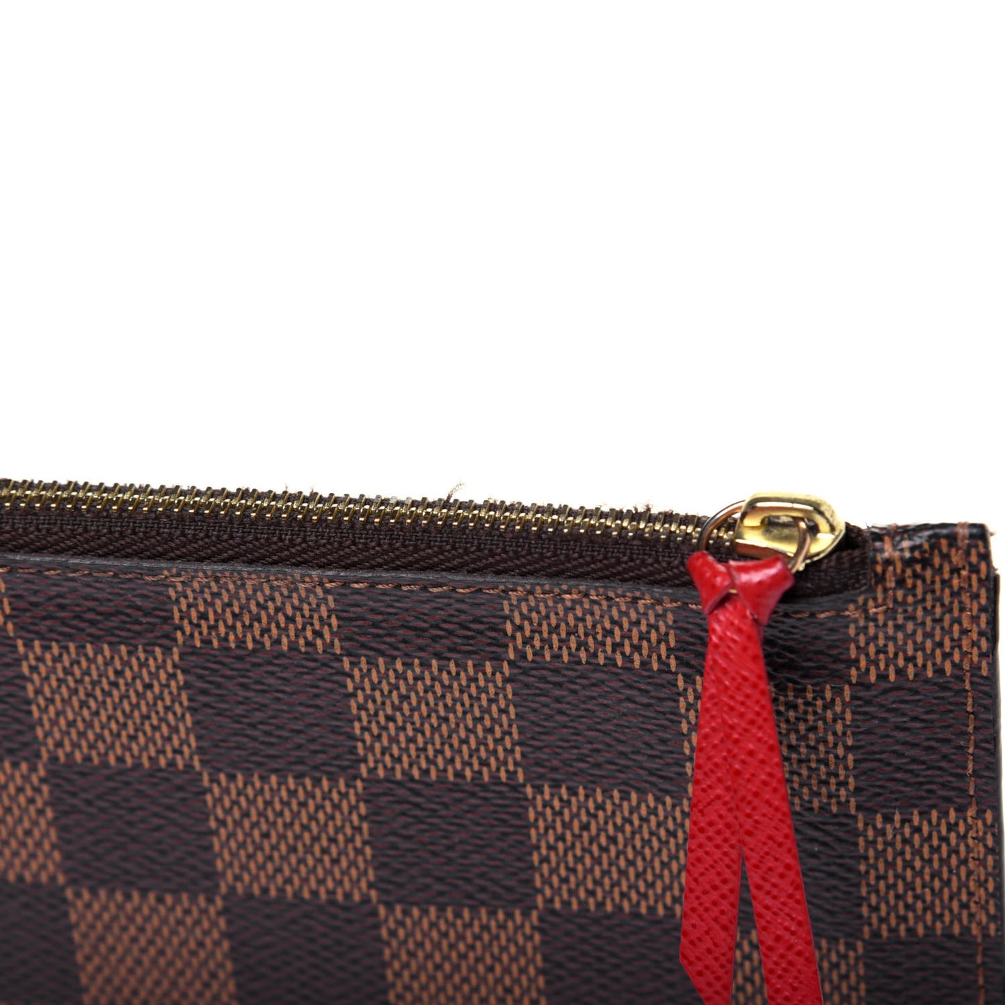 Damier Ebene Josephine Wallet Zippered Insert Red