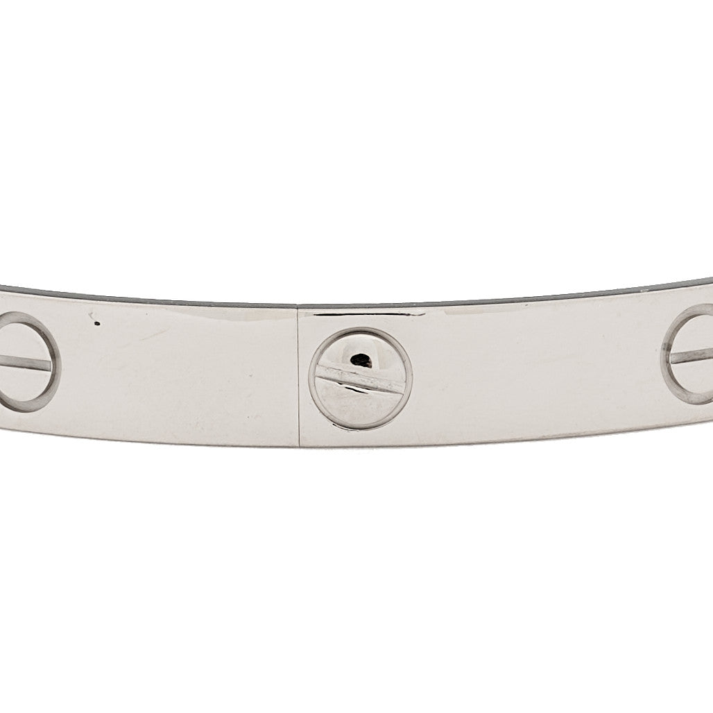 18K White Gold LOVE Bracelet 18