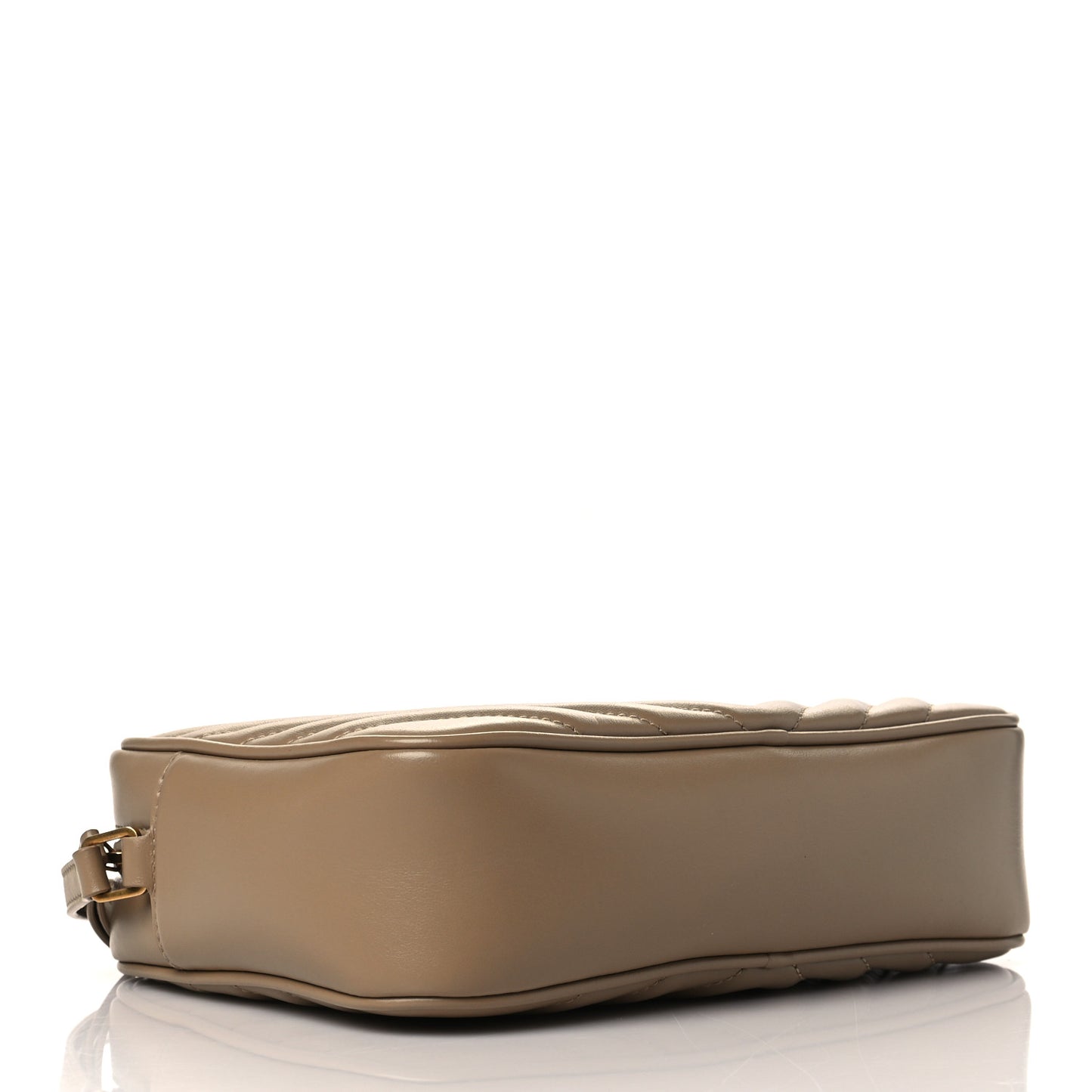 Calfskin Matelasse Monogram Lou Camera Bag Dark Latte