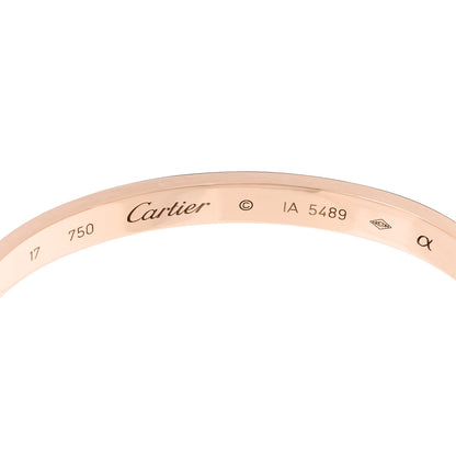 Cartier 18K Pink Gold LOVE Bracelet 17 3 of 4