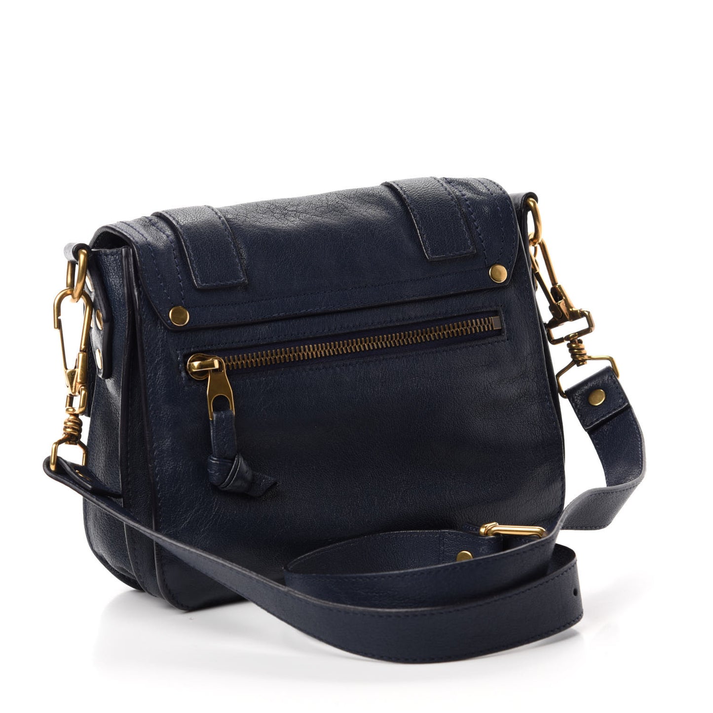 Lambskin PS1 Mini Pouch Messenger Bag Midnight
