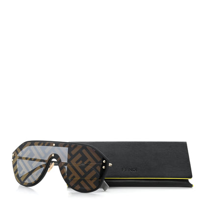 Fendi FF Fabulous Shield Sunglasses FF M0039/G/S Black 9 of 9