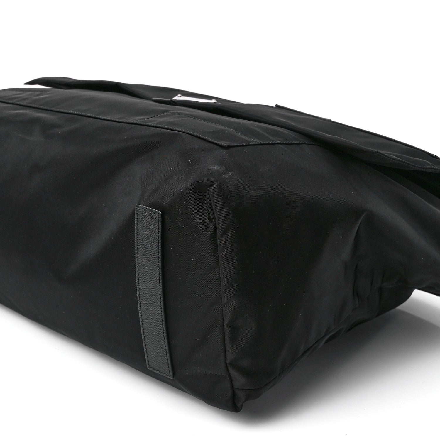 Prada Tessuto Nylon Saffiano Racing Logo Messenger Bag Black 13 of 13