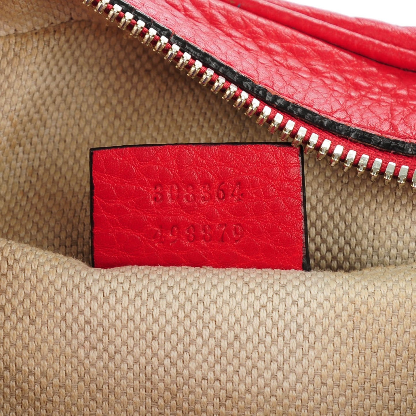 Pebbled Calfskin Small Soho Disco Bag Tabasco Red