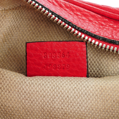 Gucci Pebbled Calfskin Small Soho Disco Bag Tabasco Red 7 of 7
