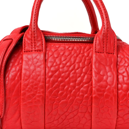 Alexander Wang Pebbled Lambskin Mini Rockie Red Rhodium Hardware 7 of 17