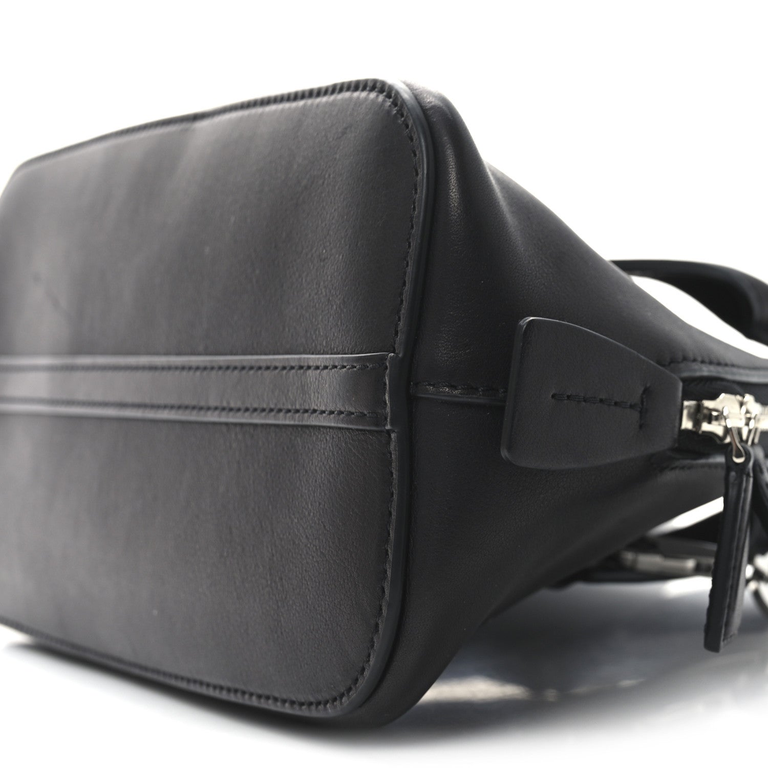The Row Saddle Calfskin Mini Devon Bag Black 9 of 9