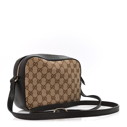 Gucci GG Supreme Monogram Web Small Webby Bee Shoulder Bag Dark Brown 3 of 13