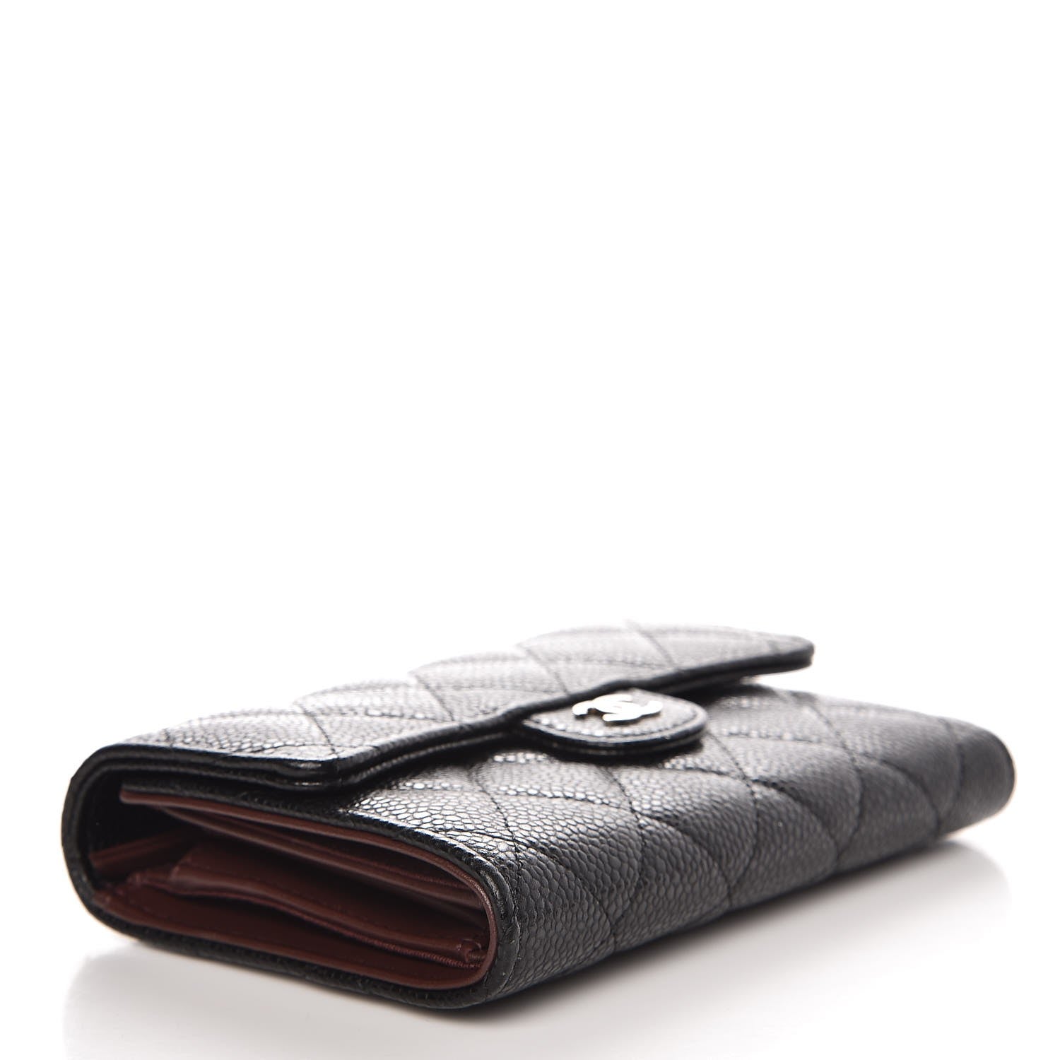 Chanel Caviar Quilted Medium Flap Wallet Black 3 of 9