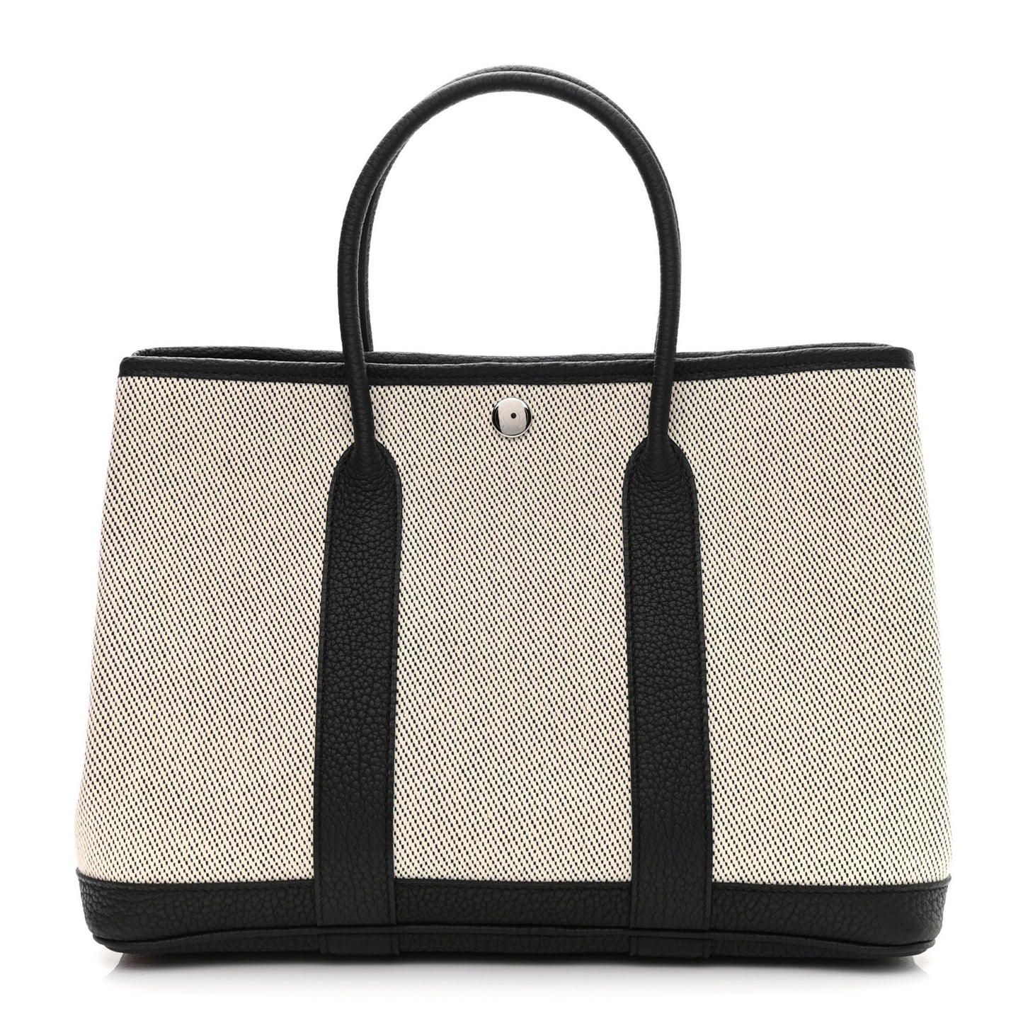 Twill H Negonda Garden Party 30 TPM Tote Ecru Black