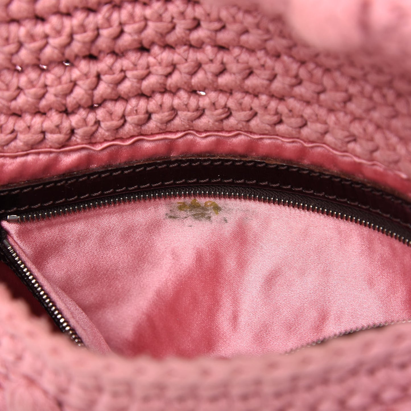 Woven Knit Baguette Pink