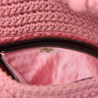 Fendi Woven Knit Baguette Pink 10 of 10