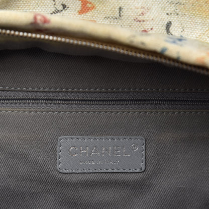 Chanel Graffiti Printed Canvas Medium Backpack Beige 7 of 7