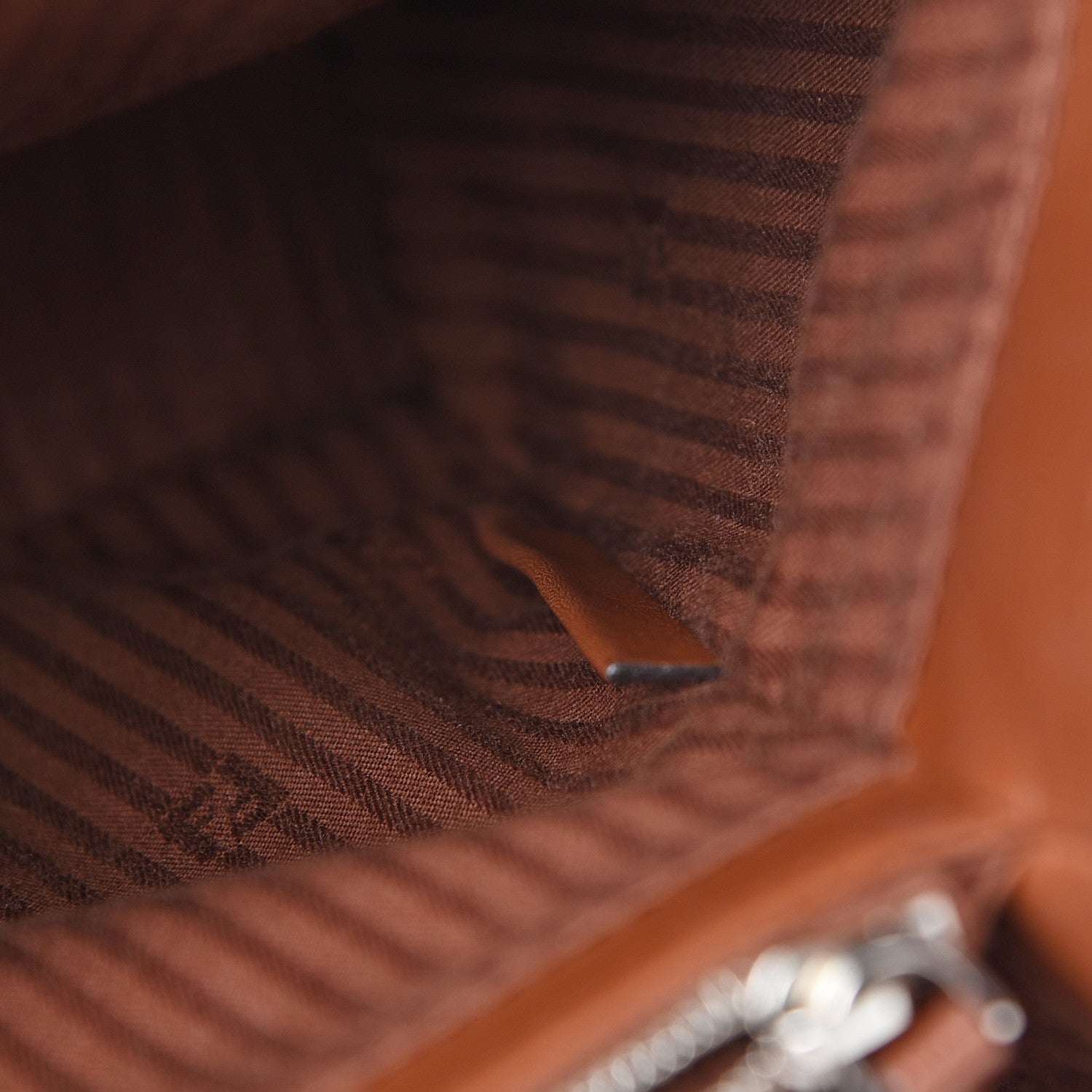 Fendi Vitello Elite Petite 2Jours Tote Walnut 6 of 9