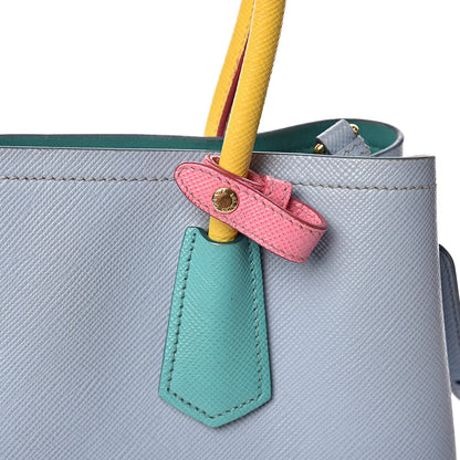 Prada Saffiano Cuir Small Double Bag Astrale Giada Multicolor 11 of 24