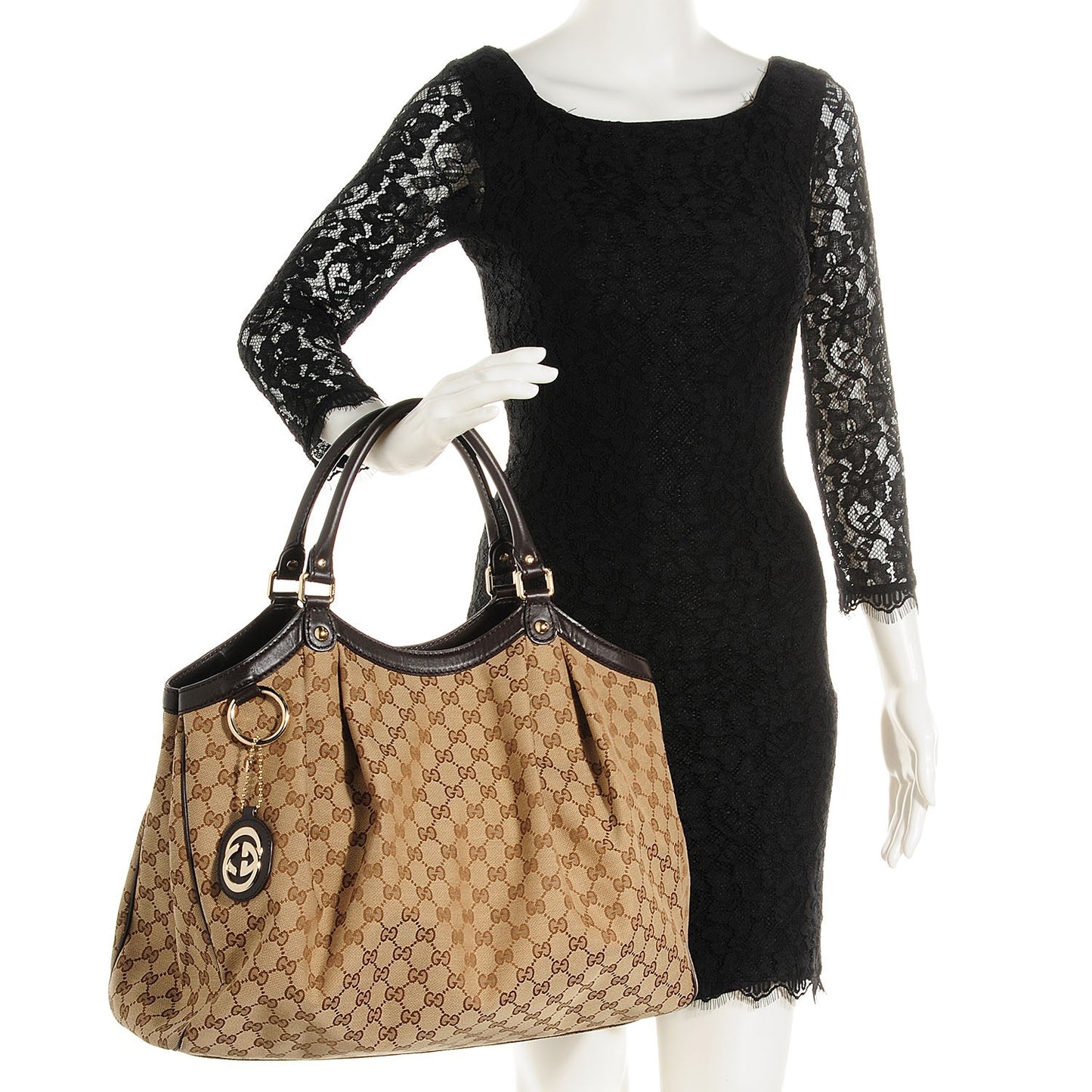 Monogram Large Sukey Tote Dark Brown