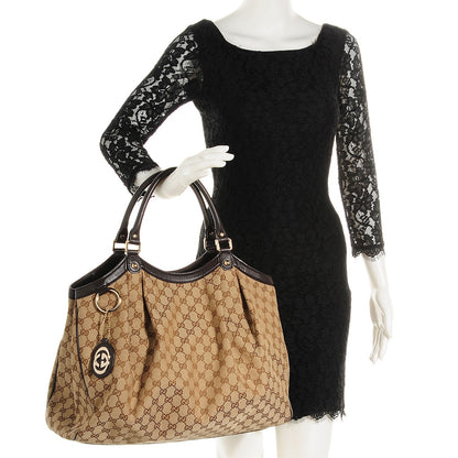 Gucci Monogram Large Sukey Tote Dark Brown 2 of 7