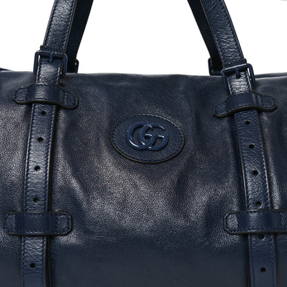 Gucci Piuma Lux Energy Monochrome Double G Duffle Bag Blue 8 of 10