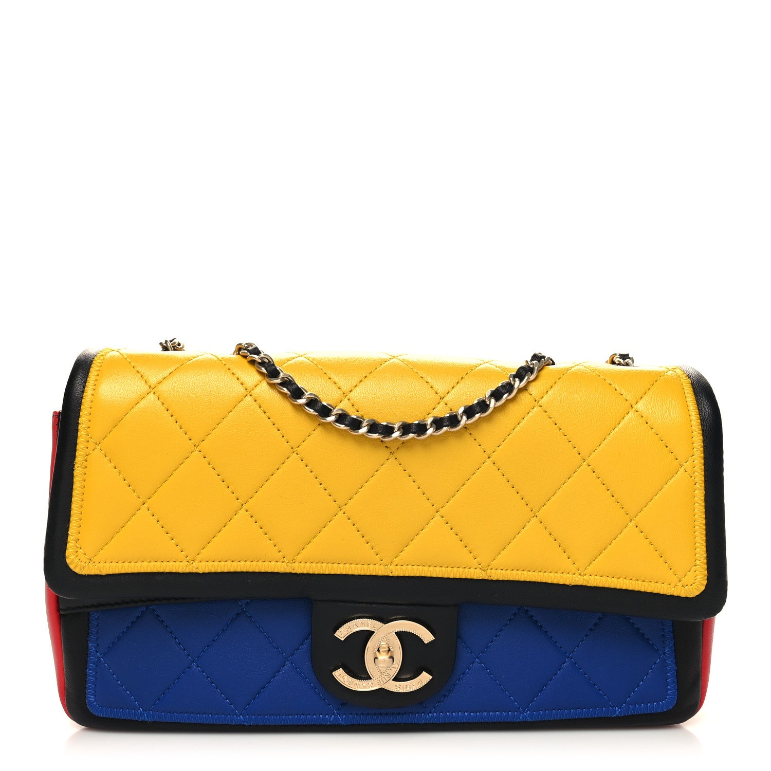 Chanel Lambskin Quilted Medium Graphic Flap Multicolor 1 of 11