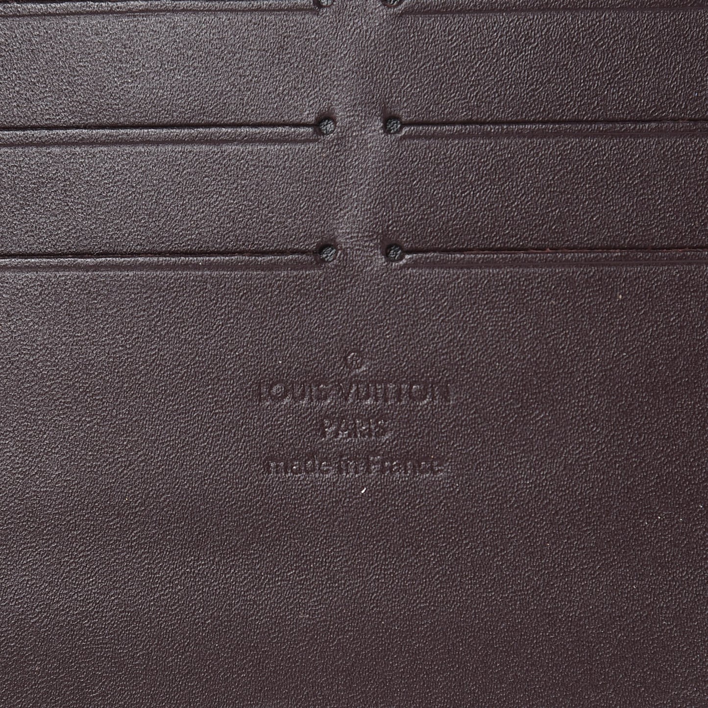 Calfskin Felicie Card Holder Insert Amarante