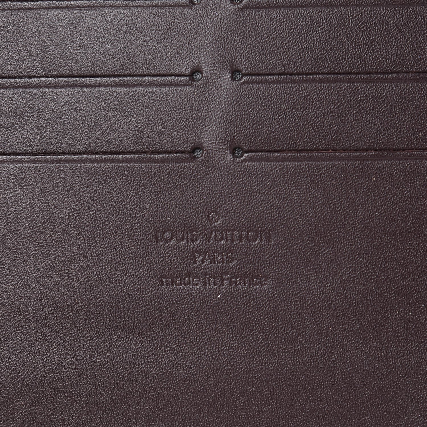 Louis Vuitton Calfskin Felicie Card Holder Insert Amarante 6 of 8