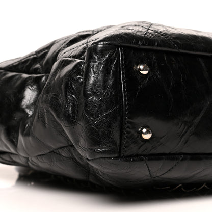 Chanel Glazed Calfskin Lambskin Portobello Tote Black 9 of 11