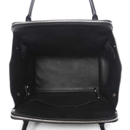 Celine Drummed Calfskin Suede Double Zip Trapeze Black 4 of 10