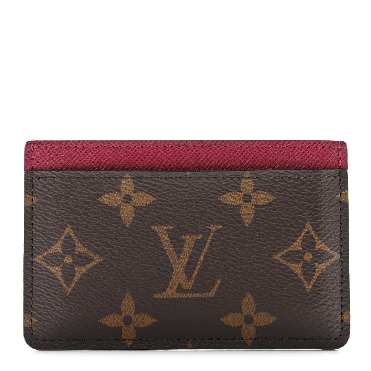 Monogram Card Holder Fuchsia