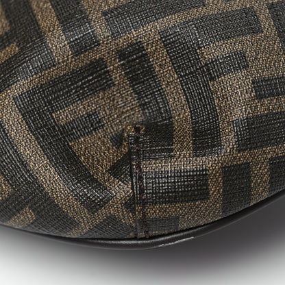Fendi Shiny Glazed Fabric Vitello Cover FF 1974 Logo Belt Bag Tobacco Moro Giallo Ebano 10 of 10