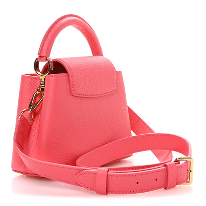 Louis Vuitton Taurillon LV Bloom Capucines Mini Pink Sky 3 of 9