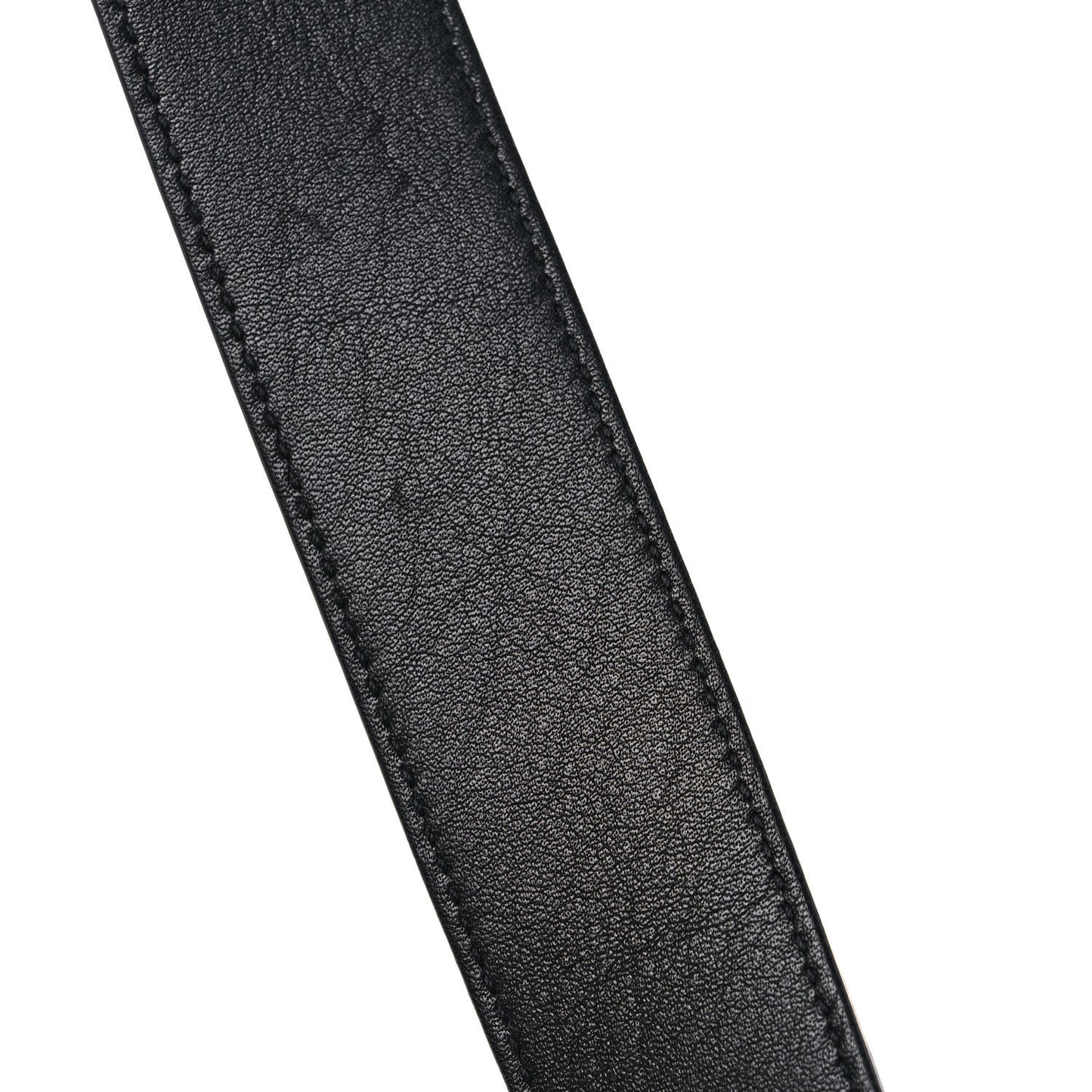 Smooth Calfskin Monogram Square Buckle Belt 85 34 Black