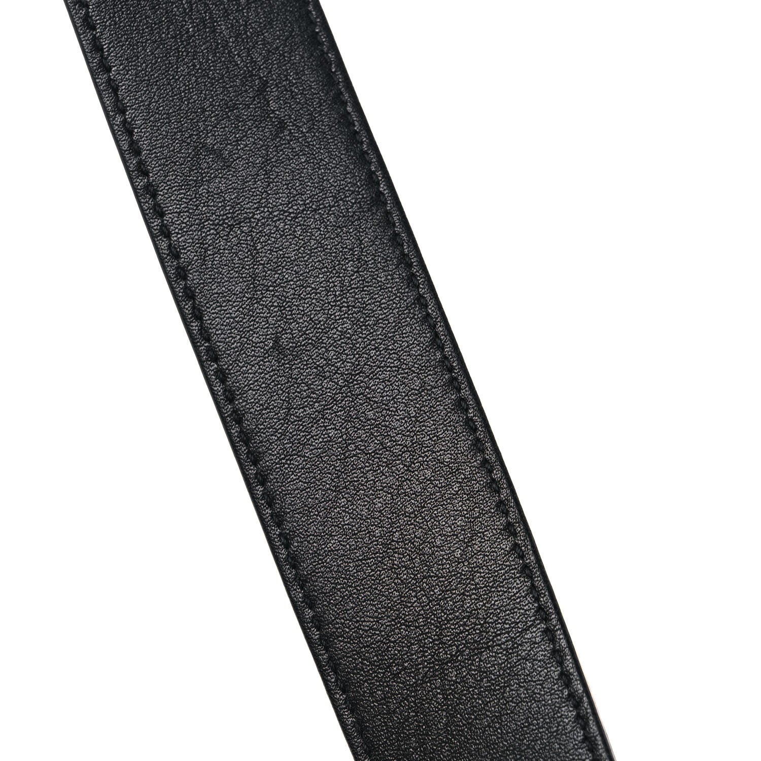 Saint Laurent Smooth Calfskin Monogram Square Buckle Belt 85 34 Black 6 of 9