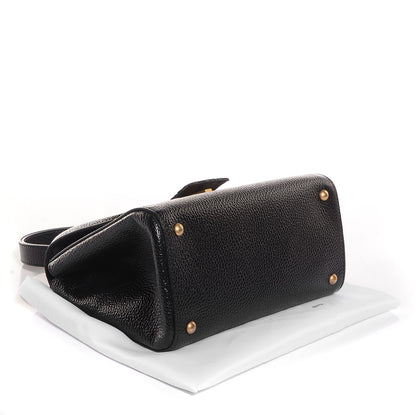 Fendi Glossy Buffalo Stingray Silvana Bag Black 7 of 12