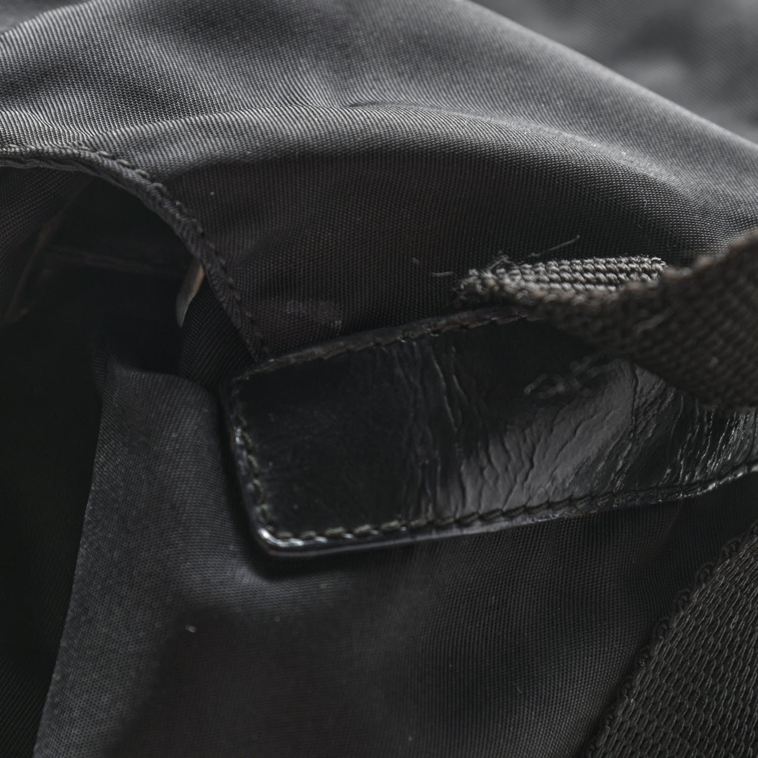Prada Nylon Vela Medium Backpack Black 10 of 12