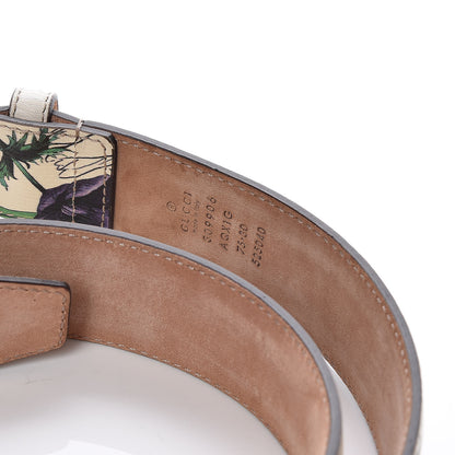 Gucci Calfskin Flora Infinity Print Belt 75 30 Multicolor 4 of 5