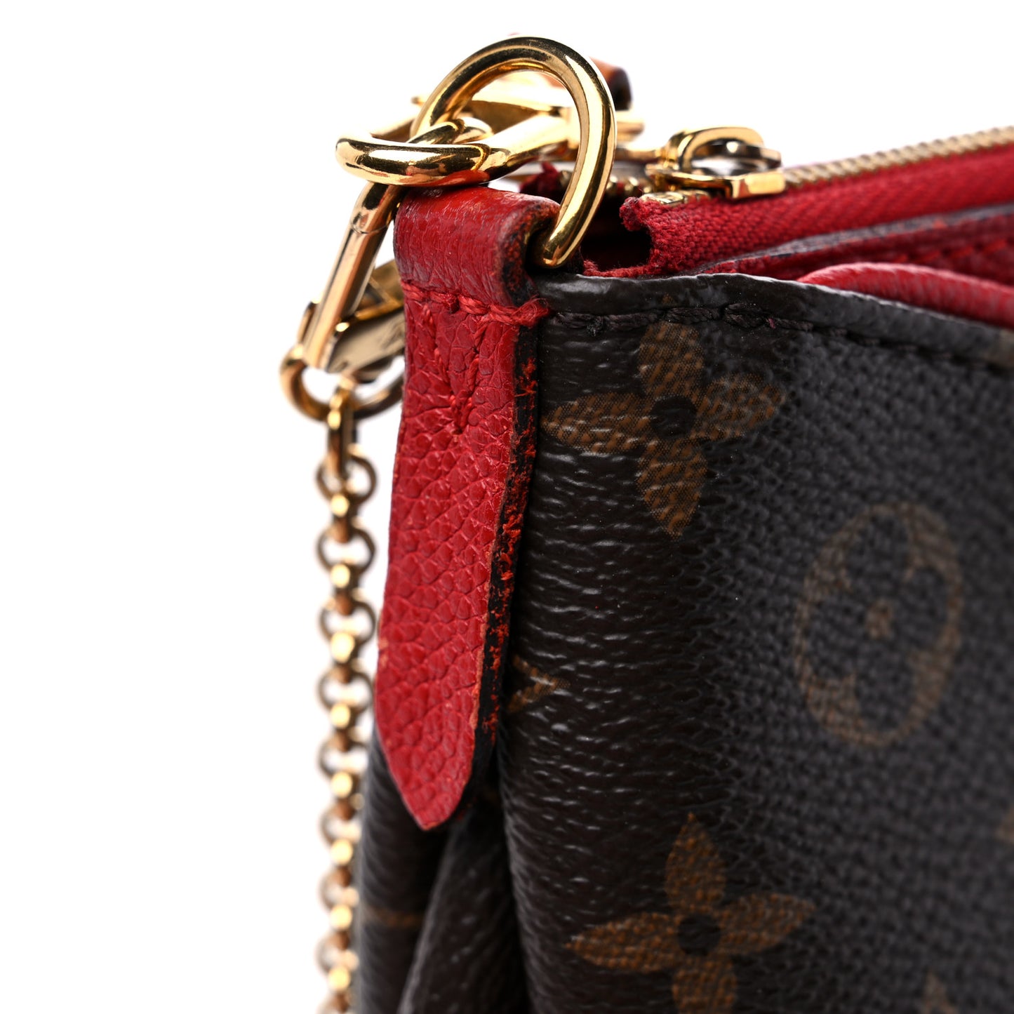 Monogram Pallas Clutch Cherry