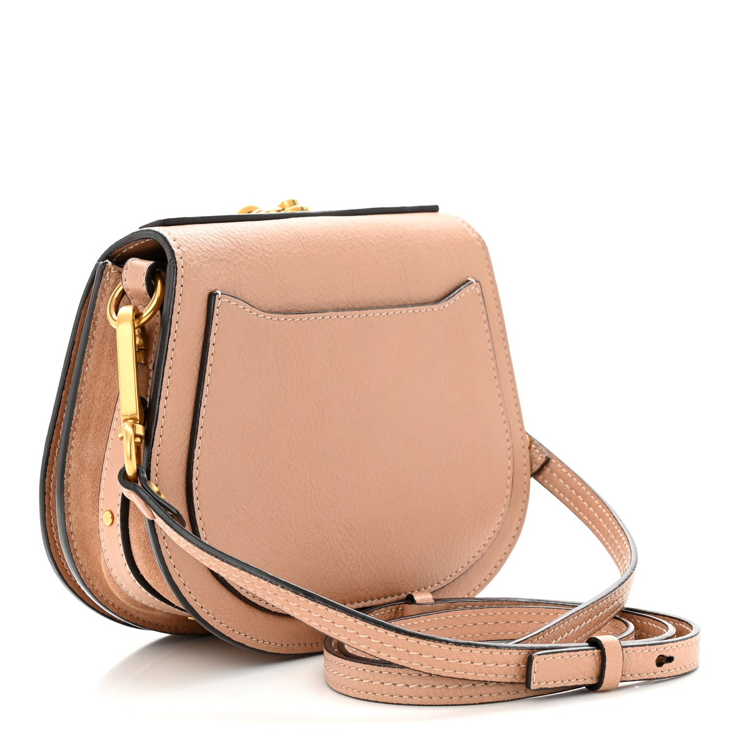 Chloe Calfskin Suede Small Nile Bracelet Bag Biscotti Beige 3 of 11
