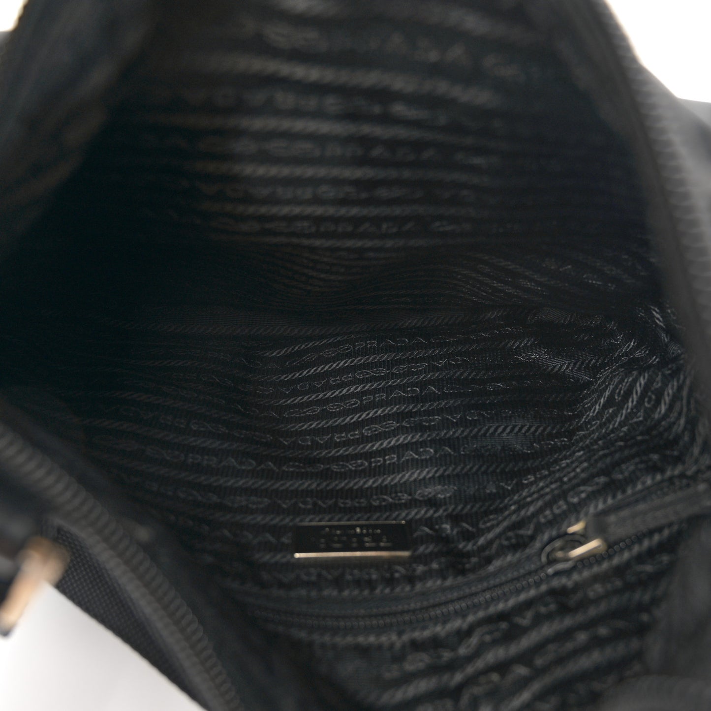 Nylon Vela Sling Messenger Bag Black