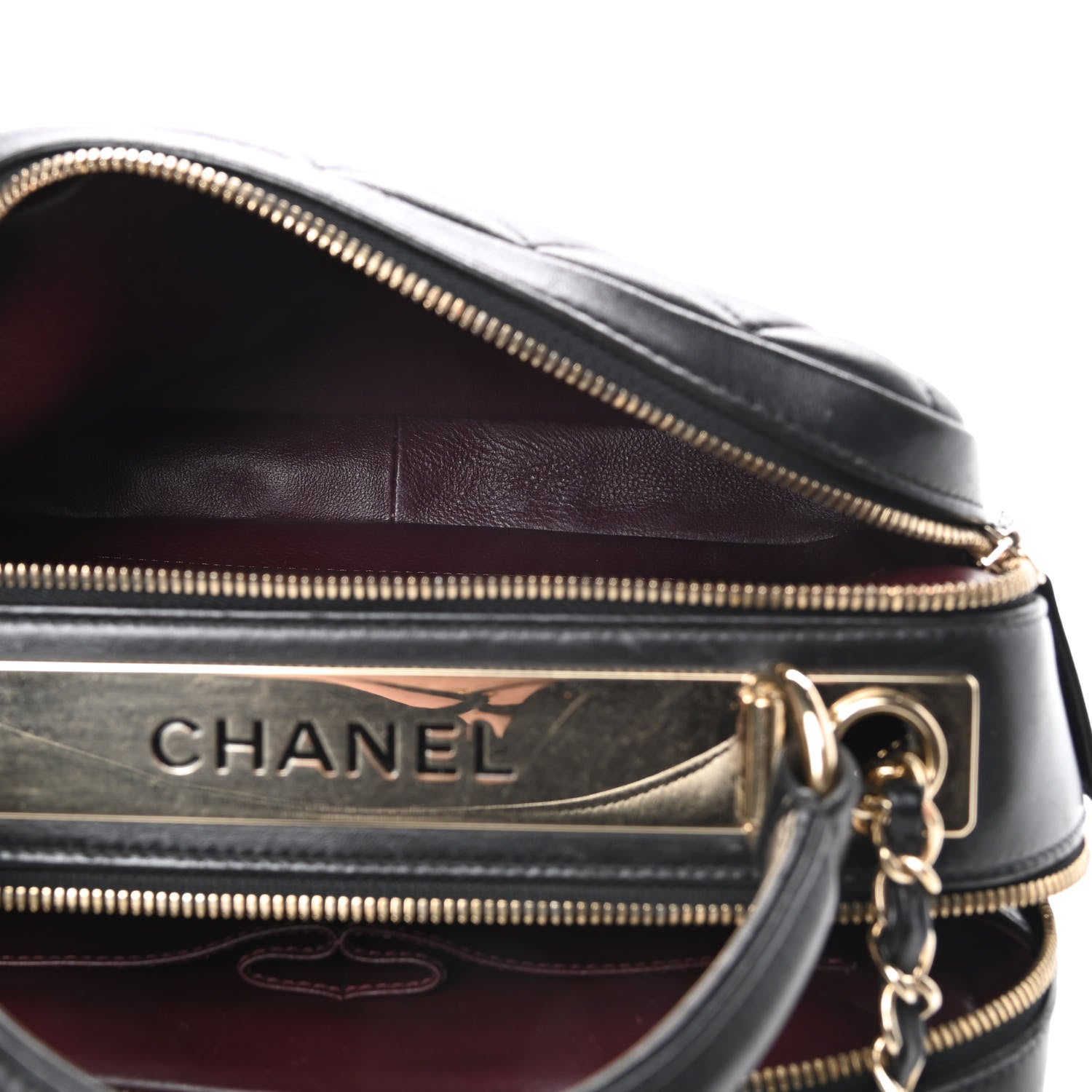 Chanel Lambskin Quilted Medium Trendy CC Bowling Bag Black 6 of 14