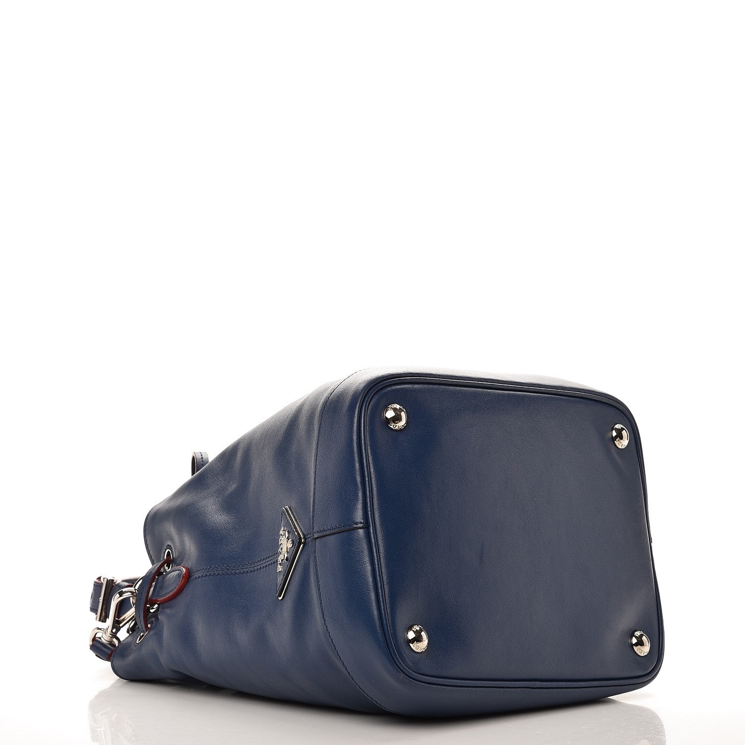 Prada Soft Calf Bucket Bag Bleuette 5 of 9