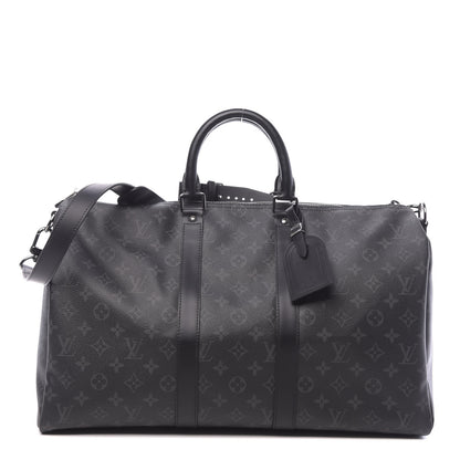Louis Vuitton Monogram Eclipse Keepall Bandouliere 45 1 of 10
